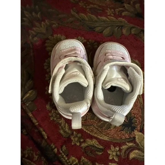 Baby Toddler Girls Pink Nike Court Borough Low Recraft Sneaker Shoes. Size 4c - Picture 6 of 6